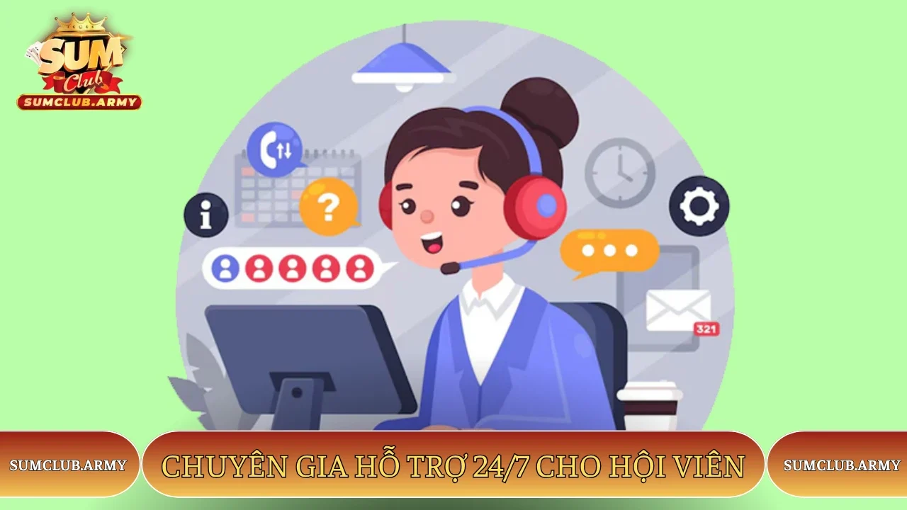 Chuyên gia hỗ trợ 24/7 cho hội viên Sumclub Chuyên gia hỗ trợ 24/7 cho hội viên Sumclub